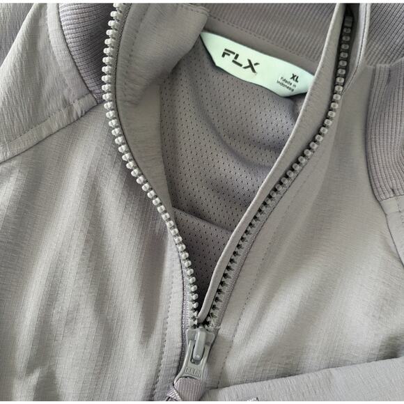 FLX Compass Active Outdoor Mauve Sand Cropped Utility Jacket Zip Pockets XL NWT - Picture 5 of 8